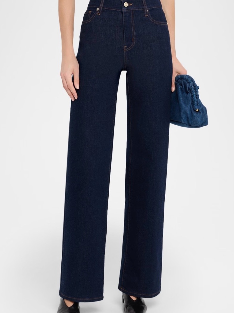 FRAME Le Slim Palazzo High Rise Wide Leg Jeans Size 26